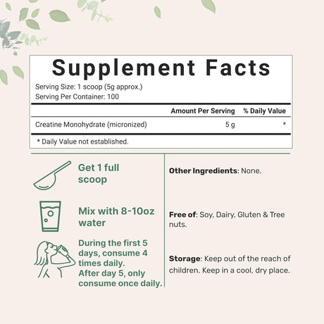 Suplementos Alimenticios  monohidrato en polvo