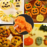 Molde de Silicona Para Muffins Halloween, 3 Pcs, Calavera, Fantasma