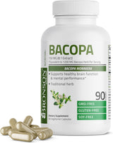Suplementos Bronson Bacopa apoya la función cerebral 90 cáp