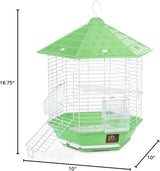 Jaula para pájaros Bali verde Prevue Pet Products SP31997GREEN