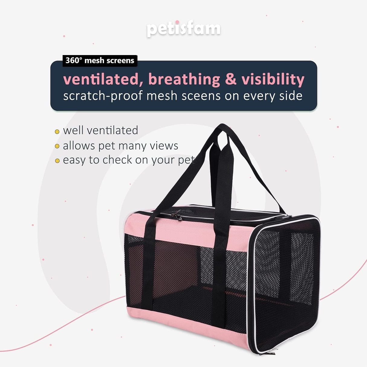 Transportadora fácil para gatos grandes y medianos, Escape Proof