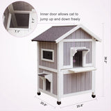 Casa para Gatos Fera, HiCaptain, Exterior, 2 Pisos, Grande