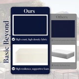 Basic Beyond Cojines para sillas de exterior para muebles de patio, impermeables, juego de 4 cojines de asiento de exterior de 19 x 19 pulgadas, cojines para sillas de patio con lazos y asa, color