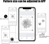 LIUMATE Impresora de tatuajes inalámbrica para tatuajes, impresora térmica Bluetooth, máquina de plantillas de transferencia de tatuajes, copiadora térmica para tatuajes con 10 piezas de papel de