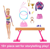Muñeca Gimnasia Barbie y Accesorios, Juego con C-Clip, Balance Beam