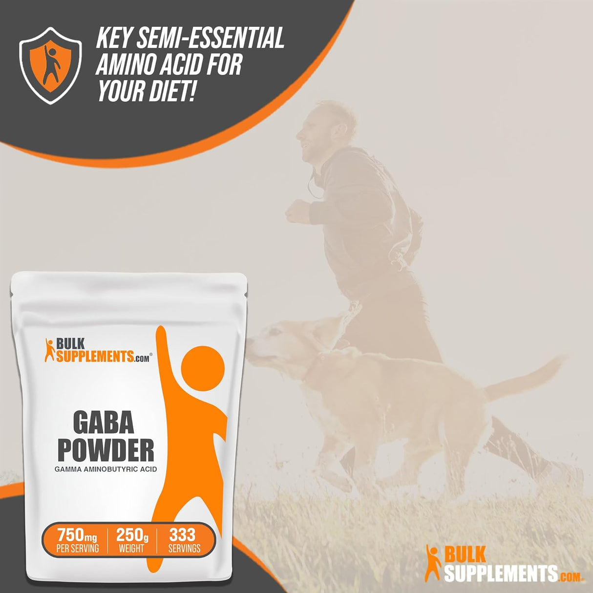 Suplemento BulkSupplements ácido gamma aminobutírico (GABA)
