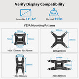 Soporte de Pared Articulado Pipishell para TV 13-42, VESA 200x200