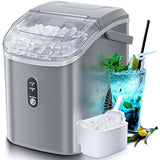 Máquina de Hielo Nugget, portátil, auto-limpieza, 34LBS/24H
