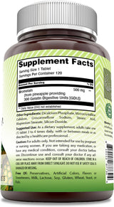 Suplemento Amazing India Bromelina 500 mg 120 tabletas