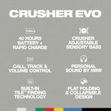 Auriculares inalámbricos Over-Ear con Sensory Bass - Crusher Evo