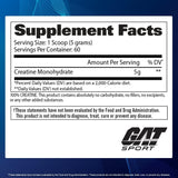 Creatina Monohidrato GAT SPORT 300g, Fuerza, Salud, Resistencia