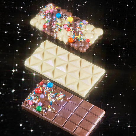 Molde de Chocolate Fancy Sprinkles, Silicona, 3 Cavidades