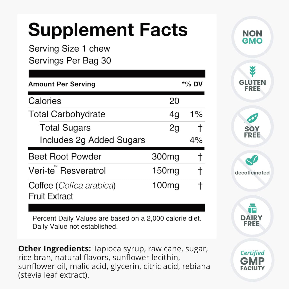 Suplemento  Memory + Focus Chews - Ayuda a apoyar cerebral