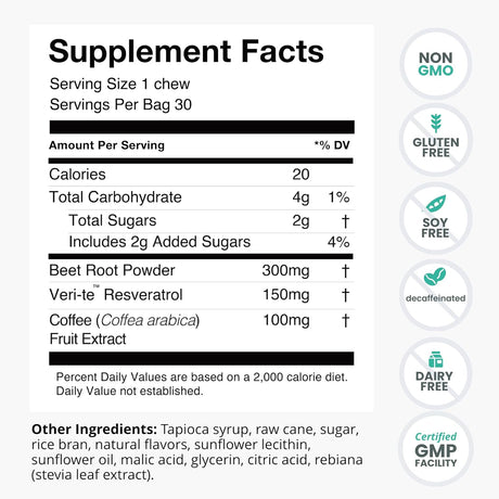 Suplemento  Memory + Focus Chews - Ayuda a apoyar cerebral