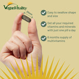 Suplemento Multivitamínicos y minerales veganos con vitamina