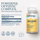 Solaray OptiZinc 30mg suplemento inmunidad, 60 VegCaps
