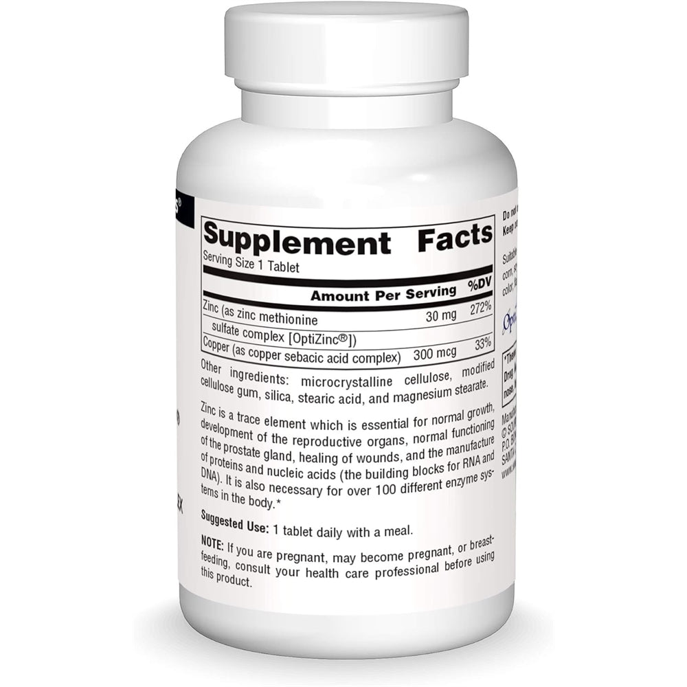 Source Naturals Optizinc Zinc monometionina de 0.00105 oz, SN0176, 1, 1