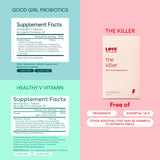 Love Wellnes Girl Probióticos y vitamina V saludable