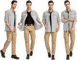 Anteef Camisas para hombre manga larga protección UV