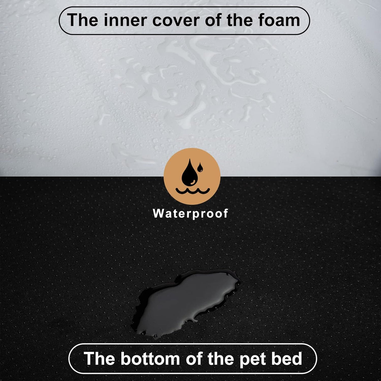Cama Orthopédica para Perros Grandes JOYELF U-Shape Foam