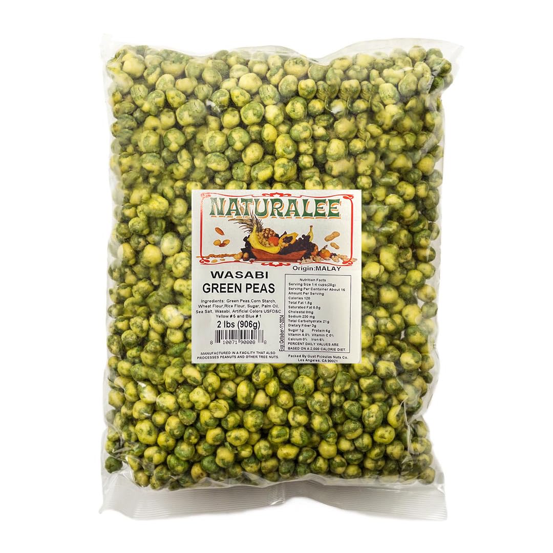 Guisantes Wasabi Naturalee 2 lb - Snack Vegano, Alto en Fibra