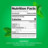 Chicle sin Aspartame 100% Xilitol Sabor Menta Natural