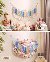 Hamaca de Peluches con Luces - Almacenaje Boho para Niños