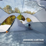 Carpa Familiar UNP 10 Personas, Doble Capa, Impermeable, 2 Habitaciones