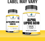 Suplemento Ácido Alfa Lipoico Vegano 1300mg Sin Gluten No OGM
