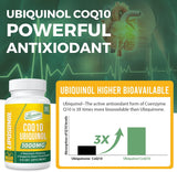 Liposomal CoQ10 1000mg Vegan Antioxidant 120 Softgels