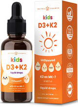 Gotas de Vitamina D3 K2 para Niños | 1000 IU | 300 Porciones