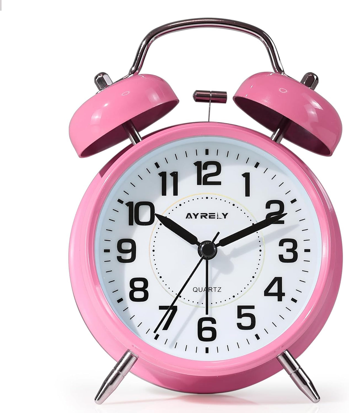 Reloj Despertador Doble Campana Silencioso para Dormilones
