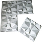 Art3d 3D Revestimiento con textura 3D para pared color gris