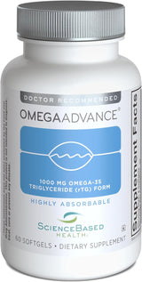 OmegaAdvance Omega-3 Fish Oil 1000mg EPA&DHA Lutein 60 Softgels