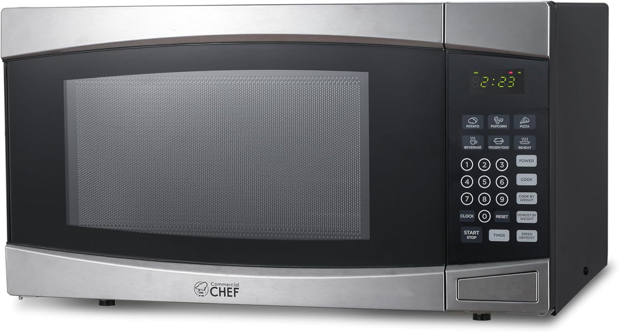 Microondas Comercial Chef 1.4 Pies Cúbicos 1100W, 10 Niveles