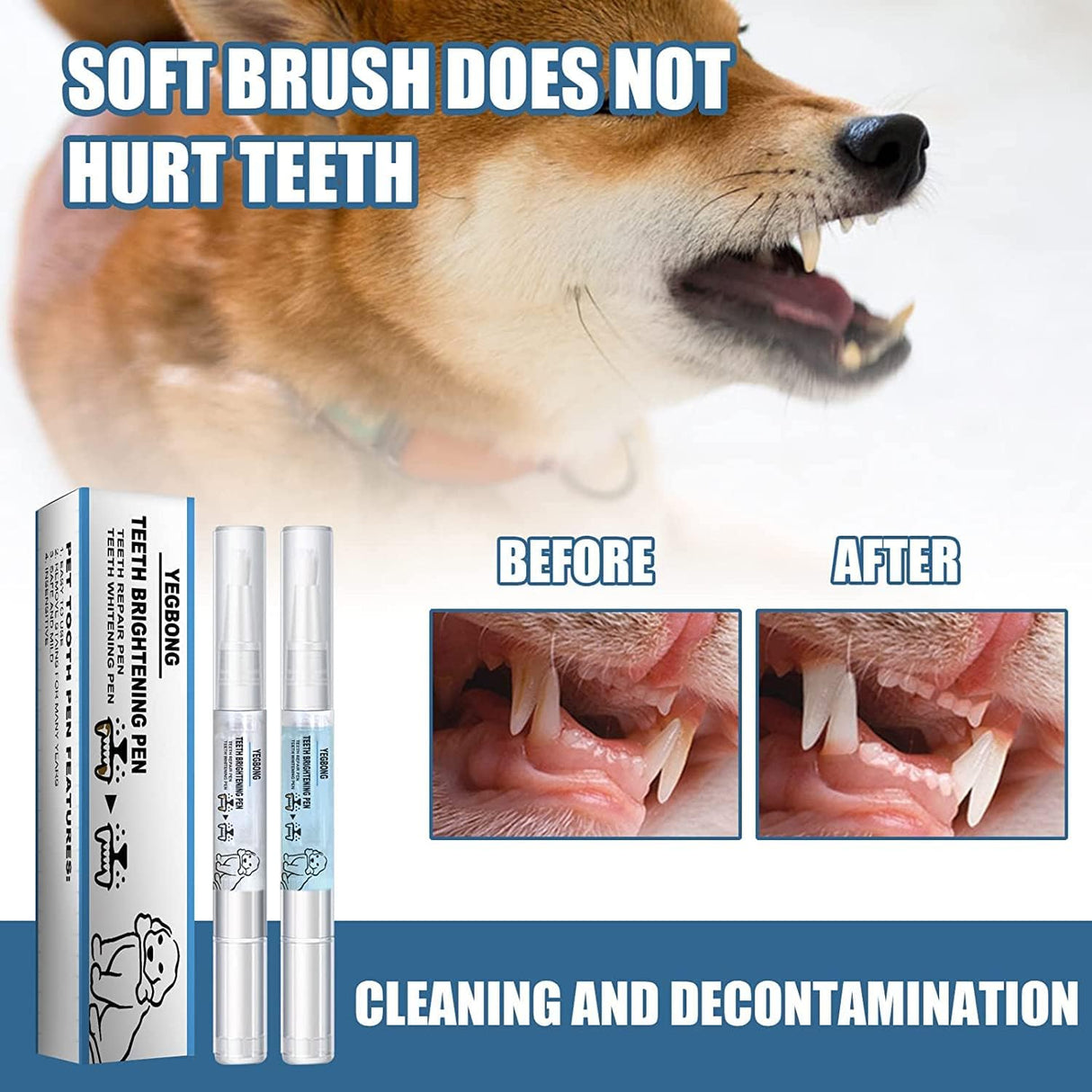 Bolígrafo Blanqueador Dental para Mascotas - Kit de Cuidado 5ML