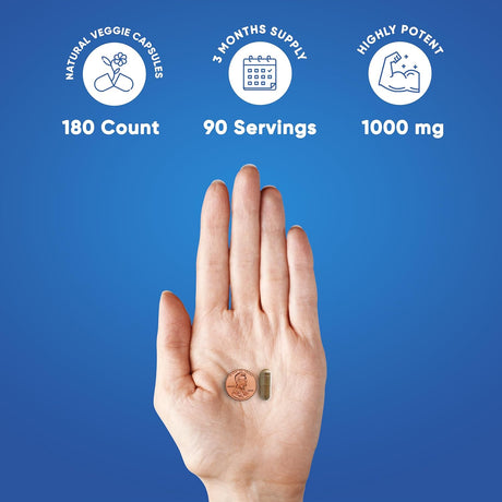 Suplemento  Vitamins Resveratrol 1000 mg  180 cápsulas