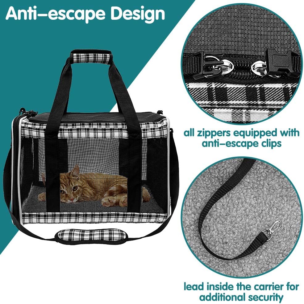 Transportadora para Gatos EXPAWLORER, Suave, Aprobada Aerolínea