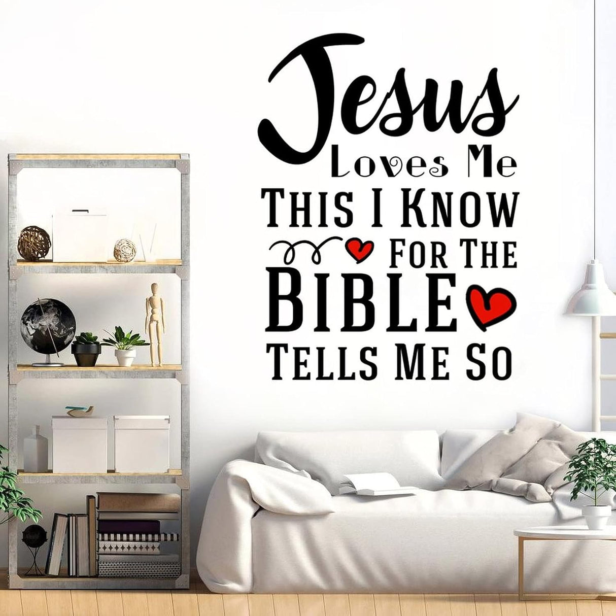 Adhesivo Pared Jesús Me Ama - Vinilo Decorativo Citas