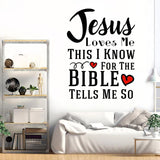 Adhesivo Pared Jesús Me Ama - Vinilo Decorativo Citas