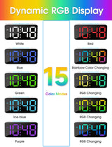 Reloj Despertador Digital con Luz Nocturna y Cargador USB