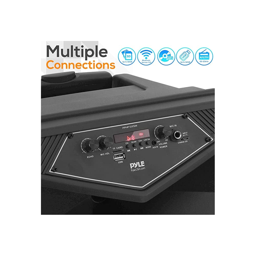 Parlante Portátil Bluetooth PYLE-PRO PPHP122SM