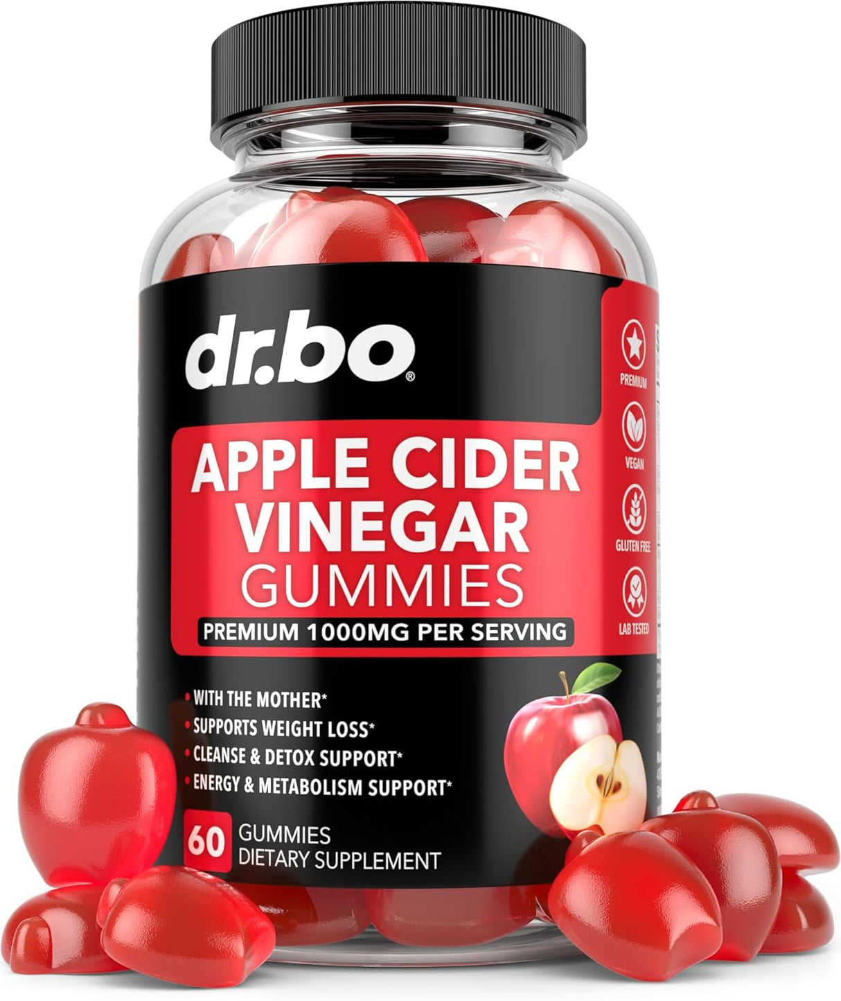 Gomitas de vinagre de sidra de manzana desintoxicación