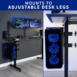 Soporte de CPU ajustable VIVO, montaje bajo escritorio, MOUNT-PC01C