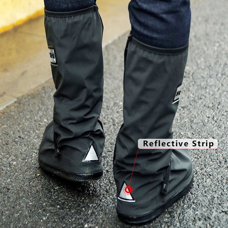 USHTH Funda impermeable negra para botas de lluvia