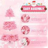 Árbol de Navidad Artificial 6FT con Luces Cálidas, Premium, Modelo 800