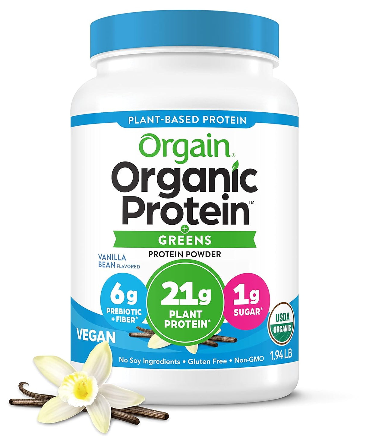 Suplementos Alimenticios Proteína vegana en polvo vainilla