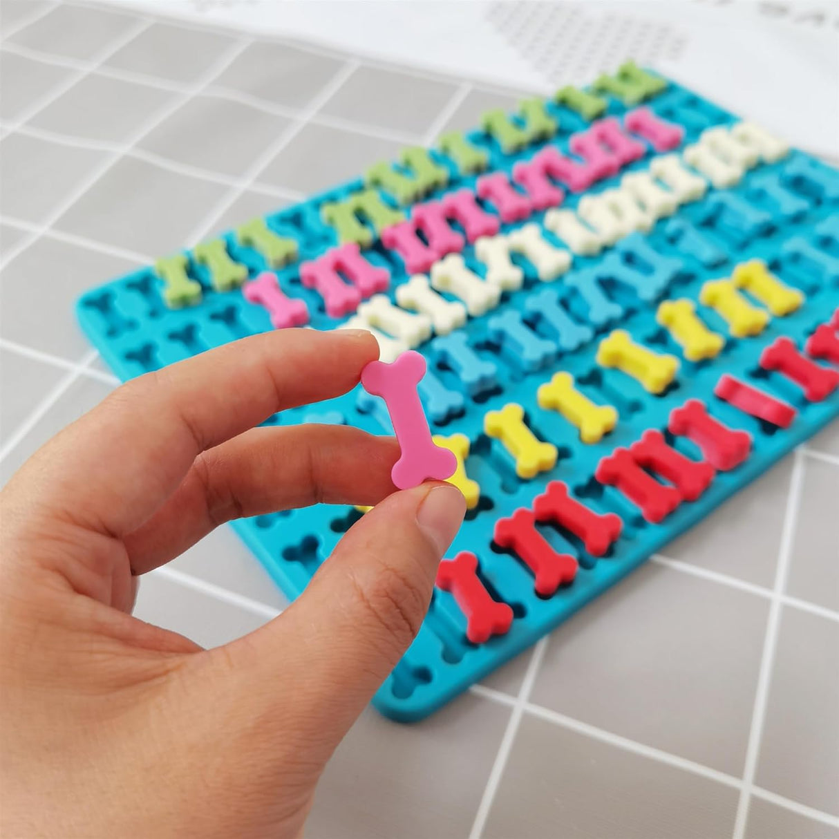 Moldes de silicona para golosinas de perro, 1 PC mini hueso