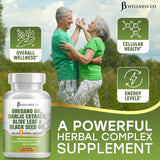 JB Wellness Aceite de Orégano, Ajo, Olivo y Astrágalo 120 cápsulas