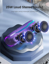 Altavoz Bluetooth IPX7 impermeable con luces y TWS